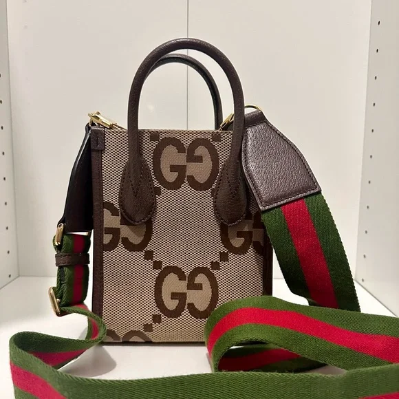 Gucci Tote Jumbo GG Canvas Mini - Picture 11 of 15